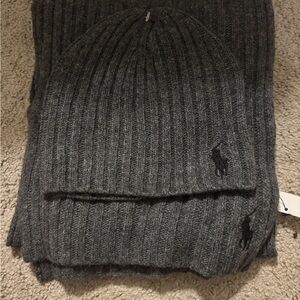 Polo wool scarf and hat